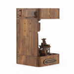 Magic Book Nook Kit back side view showing wooden structure design