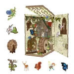 Ancient Book Collection Room Book Nook Kit fairy garden parts display
