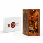 Fairy Book Nook DIY Kit miniature library model with gift box, LED lighting and detailed bookshelf interior display